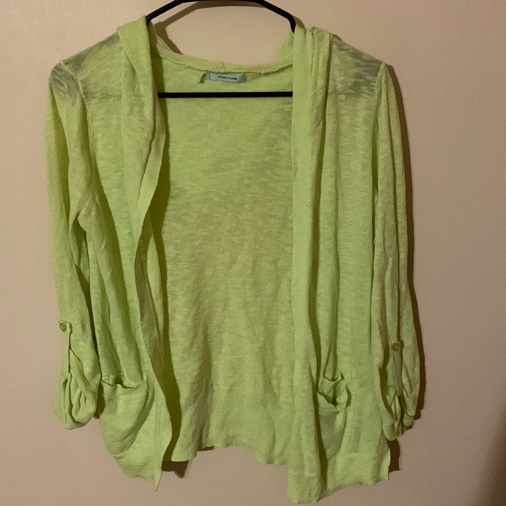 Maurices cotton blend sweater cardigan top